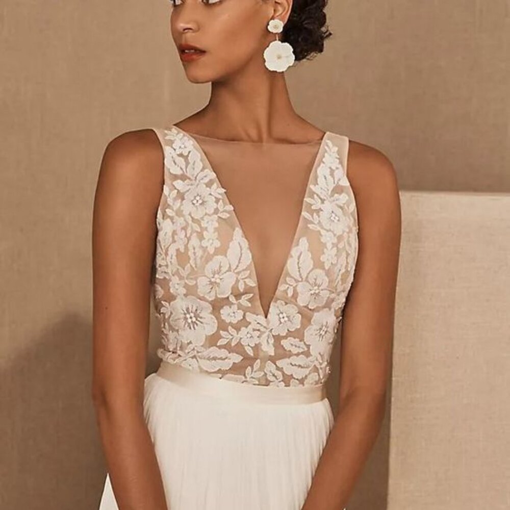 Jenny Yoo Marian Bridal Top Size 4 NEW